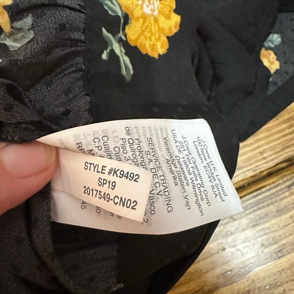 Madewell Floating Florets Floral Wrap Tie Top Sz small - Picture 8 of 10